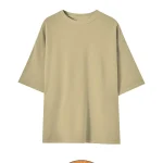 Camiseta Oversize Beige100% Algodón – Ideal para Serigrafía y DTF