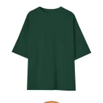 Camiseta Oversize Verde Oscuro 100% Algodón – Ideal para Serigrafía y DTF