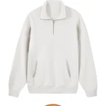 Polo Sweater Oversize Hueso para Serigrafía y DTF
